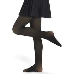 P-AD056    Girls Fleece Lined Tights Kids Warm Thermal Winter Thick Leggings Pantyhose Fake Translucent Pants for School Dress