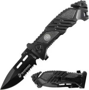 MTECH USMC Officially Licensed USMC U.S Marines Corps Military Folding Pocket Knife 5" Closed , M-A1023