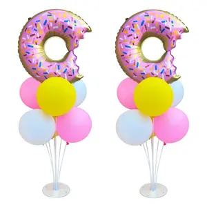 Donut Balloon Centerpiece Kit – 2 Sets Table Decorations for Birthday Parties
