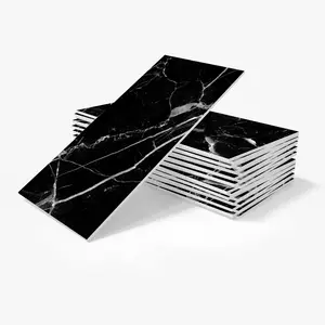 Marble-Look Wall Stickers 32-Pack Heat-Resistant Easy to Clean Self-Adhesive Residue-Free for Dining Areas Kitchens Home Decor