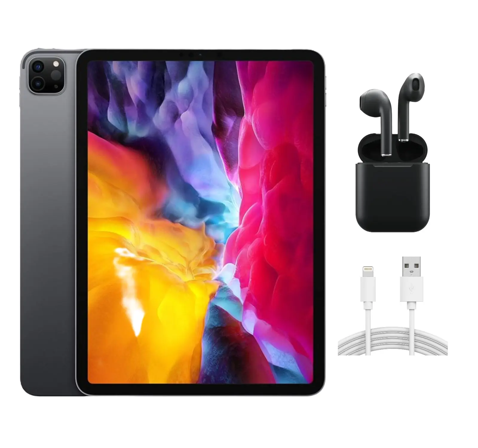 Refurbished iPad Pro 11 2020 (Unlocked)-Excellent Condition with Wireless Earbuds & 1 Year Warranty (WiFi + Cellular)