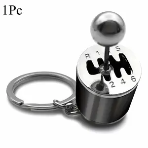 Mini Gear Shift Keychain, Christmas Essential Car Part Model, Cool Gear Shifter Accessory, Daily Carry Must-Have, Five Stockpile