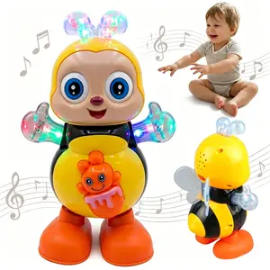 Dancing Bee Toy with Music & LED Lights - Abejita Chiquitita Interactive Walking Toy for Toddlers, Juguete de Abeja Bailarina para Niños, Sensory Learning Gift for Boys Girls