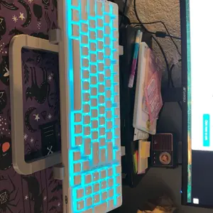 Multifunctional 3D Printed Keyboard Stand Laptop Stand, Dual Device Support for Study & Office, Adjustable Angle for Living Room Entertainment