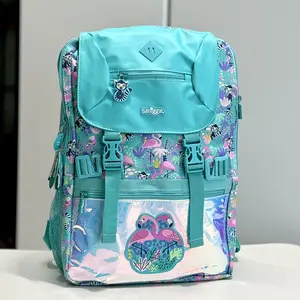 2026 New Stress Relief School Bag Super Extra Large Game Green Flamingo Backpack Senior Backpack Gift