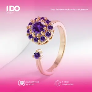 [Crazy Sale] FS-R136 Ring Women Accessories Elegant Beautiful Luxury Aesthetic Jewelry I DO Adjustable Beautiful and Luxurious Wedding Couple Jewelry Official R136