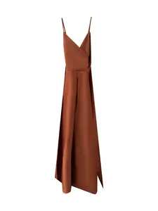 DKLOTHES Woem Summer Silk Maxi Formal Dress