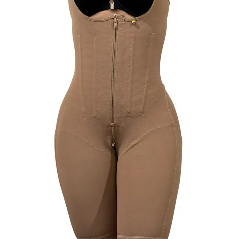 Colombian Post Surgery Shapewear - Curva Poderosa Stage 3 Faja, Waist Control & Body Shaper Padded Compression Womenswear Spandex Straps