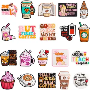 Focal Beads, 20 count Coffee Theme  Focal Beads Bulk for Pens,  Charm Beads Accessory Kit for Beaded Pens,  Making & DIY Handmade Crafts