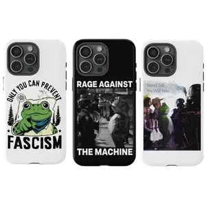 Rage Against The Machine "Frog Hardcore" Phone Case — Anti-Fascist Aesthetic, Shockproof Protective Cover for iPhone 11–17 Pro Max/Plus Series & Samsung Galaxy S23–S25 Series