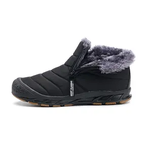 Mid-Calf Snow Boots for Men - Fleece-Lined, Lightweight, Anti-Slip, Warm & Ideal for Outdoor Fishing, Walking and Sports