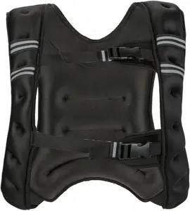 12Lb/16Lb/20Lb/25Lb/30Lb Weight Vest with Reflective Stripe and Mesh Pocket for Home Gym,Workout, Strength Training