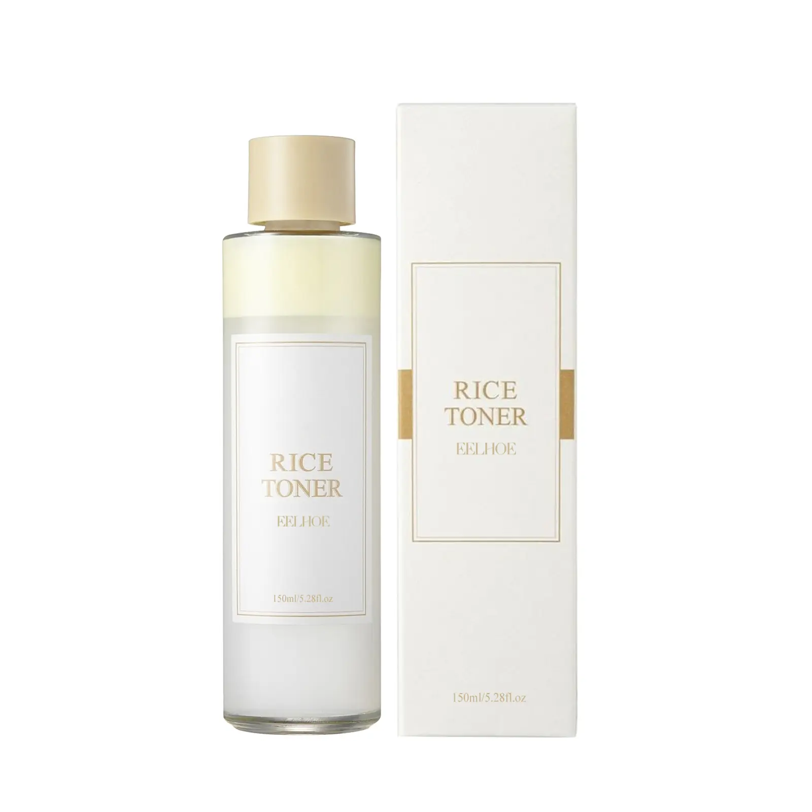 Rice Toner, 77.78% Rice Extract from Korea, Glow Essence with Niacinamide, Hydrating for Dry Skin, Vegan, Alcohol Free, Fragrance Free, Peta Approved, K Beauty Toner, 5.07 Fl Oz