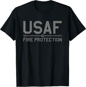 US AIR FORCE USAF FIRE PROTECTION RESCUE HAZMAT T-Shirt - Braedoncoysp Shop 79B0C19GJZTS