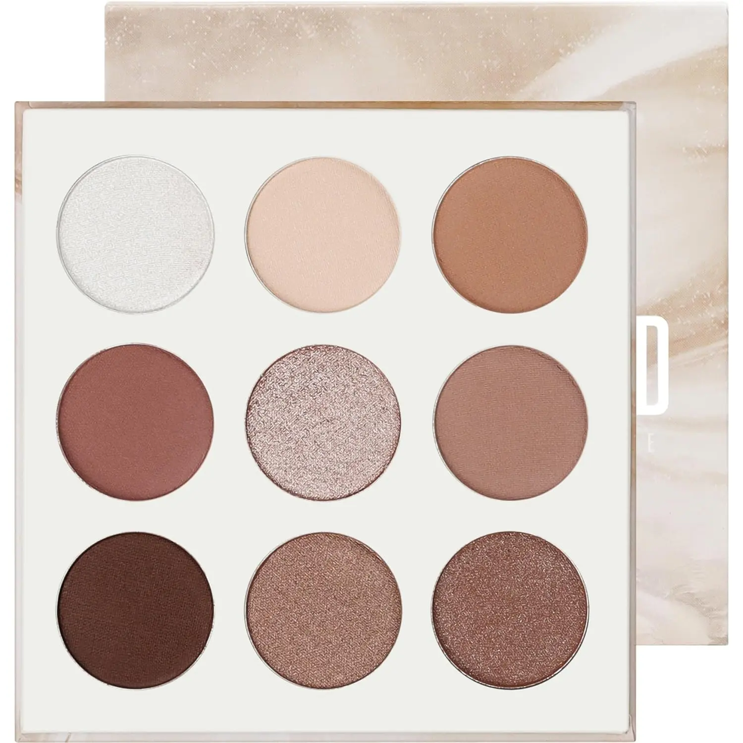 Neutral Eyeshadow Palette 9 Colors Nude Brown Eyeshadow Palette Eye Shadow Palette Makeup Palettes with Velvety and Silky Finishes Highly Pigmented Mattes Shimmers Glitter Eye Makeup Palettes