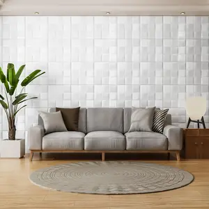 New 40PCS Large-Scale 3D Wall Panels - Peel and Stick, Textured Foam, Self-Adhesive, White Brick Wallpaper for Walls, Interior Wall Decor Kit for Kitchen and Bathroom Home Decoration - Easy Installation, Durable, and Versatile Desig