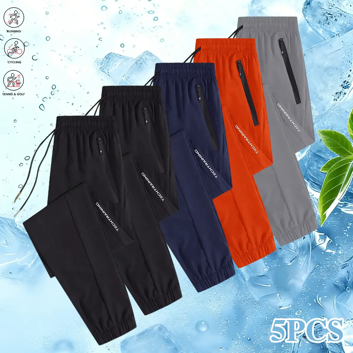 Black + Black + Blue + Orange + Gray