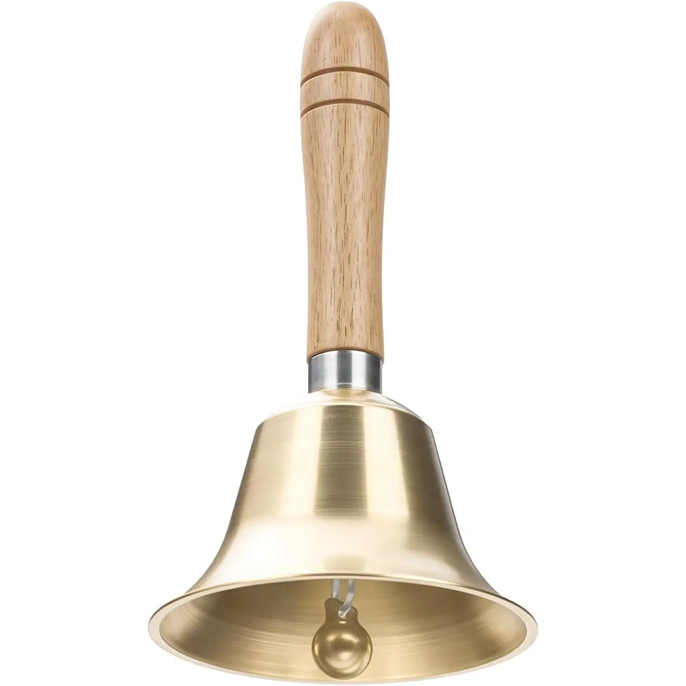 Super Loud Hand Bell - Solid Brass Call Bell for Elderly at Home, Wedding, Animal Training, Office, Dinner, Meditation, Musical Teaching and Service(3.15inch)