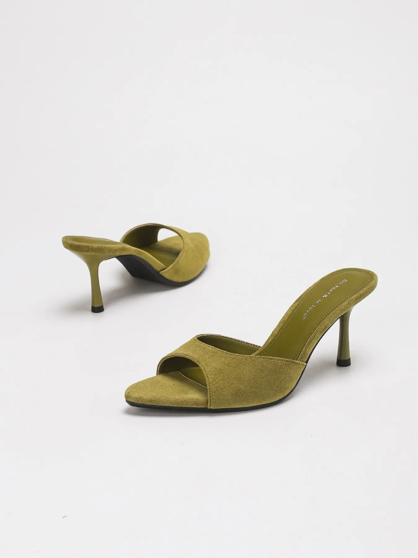 Women's Open Toe, All Sizes & Multiple Colors Available, Patent Leather Slip-On Mule Heels; Thin Stiletto Backless Slide Sandals, Cushioned Insole & Non-slip Outsole, for Party, Club, Date Night, Dinner, Wedding, Summer Daily Occasions