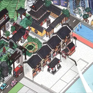 4 Pack Large Corner Series Ultra-Size Scenery Stickers, Creative Personalized Scrapbooking Materials for Albums Frames Cellphone Phone Cases Water Bottles Journals Notebooks Decorations