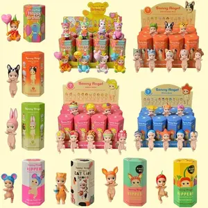 Sonny Angel Animal Hippers Series Mini Figures - Sealed Blind Box Collectible, Kawaii Desk & Phone Decoration, Ideal Gift for Cute Collectible Fans