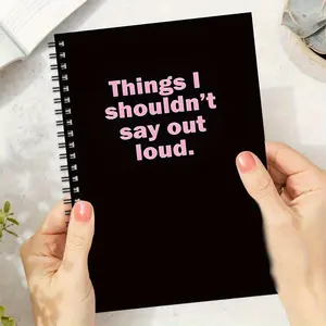 Humorous and Fun Spiral Notebook Workbook, 1 Count 50 Pages Planner Notebook, Perfect for Gifting to Friends, Colleagues, and Family