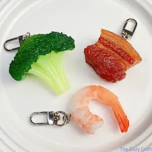 PVC Simulated Braised Pork Bag Charm Keychain, Novelty Realistic Food Model Pendant, Trendy Fun Creative Decor Accessory, Cute Dainty Hanging Ornament, Lovely Student Gift for Handbags, Backpacks, Daily Styling and Casual Fashion Matching outdoorfun