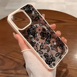 Premium Magnetic Phone Cases for iPhone11/12/13/14/15/16//17/Air/promax/Plus Elegant Lace Floral y2k cased MagSafe Ready, Anti-Fall, Springtok and Ultra-Thin Design | Perfect for Everyday Use Screen Protector Resistance
