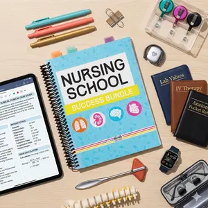 Nursing School Success Bundle, Nursing Notes | Med Surg, Pharmacology, Fundamentals & OB Maternity Cheat Sheets, Notes for Fundamentals, Pharmacology, and MedSurg Success