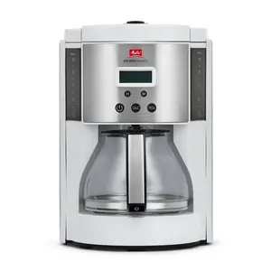 Melitta Aroma Enhance Coffee Maker Glass Carafe 10-cup: Programmable Drip Machine, Automatic Shut-Off, LCD Display