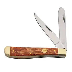 Handsome Classic Style Two Blade 3.75" Folding Pocket Knife