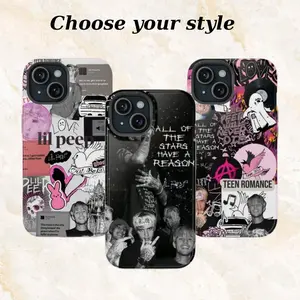 Lil Peep Crybb Phone Case, Rapper Merch Aesthetic, Tough Shockproof Protective Cover, Fan Gift, Compatible with iPhone 11-17 Pro Max/Plus and Samsung Galaxy S23-25
