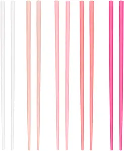 5 Pairs Fiberglass Chopsticks,  and Dishwasher Safe Chopsticks, Non-Slip, 9.2 Inches