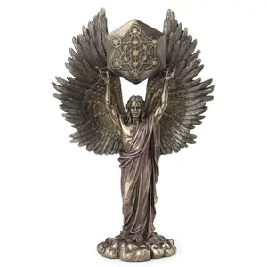 13 3/4 Inches Metatron Holding Sacred Geometry Cube CCB