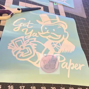 Get Ya Paper Decal, Monopoly Man Decal, Toolbox Decal, Truck Decal, Car Decal