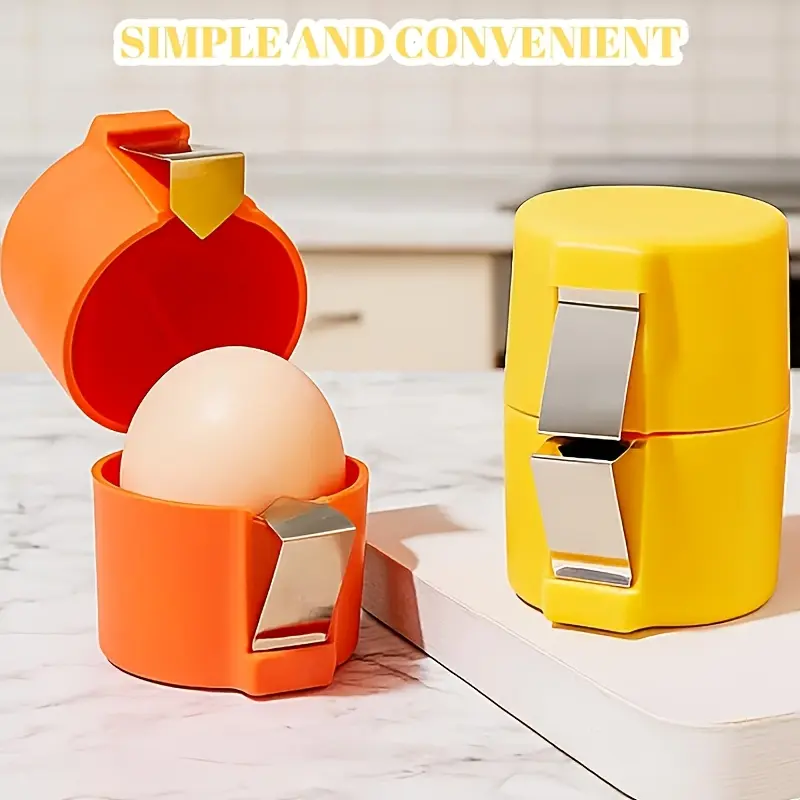 2-Piece Egg Shell Separator & Peeler Set, Quick Easy Egg Separating Tool, Handheld Eggshell Remover for Baking Cooking Breakfast