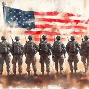Line of Soldiers A4 Rice Decoupage Paper