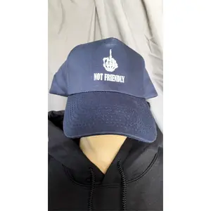 NOT FRIENDLY- Navy Blue Snapback