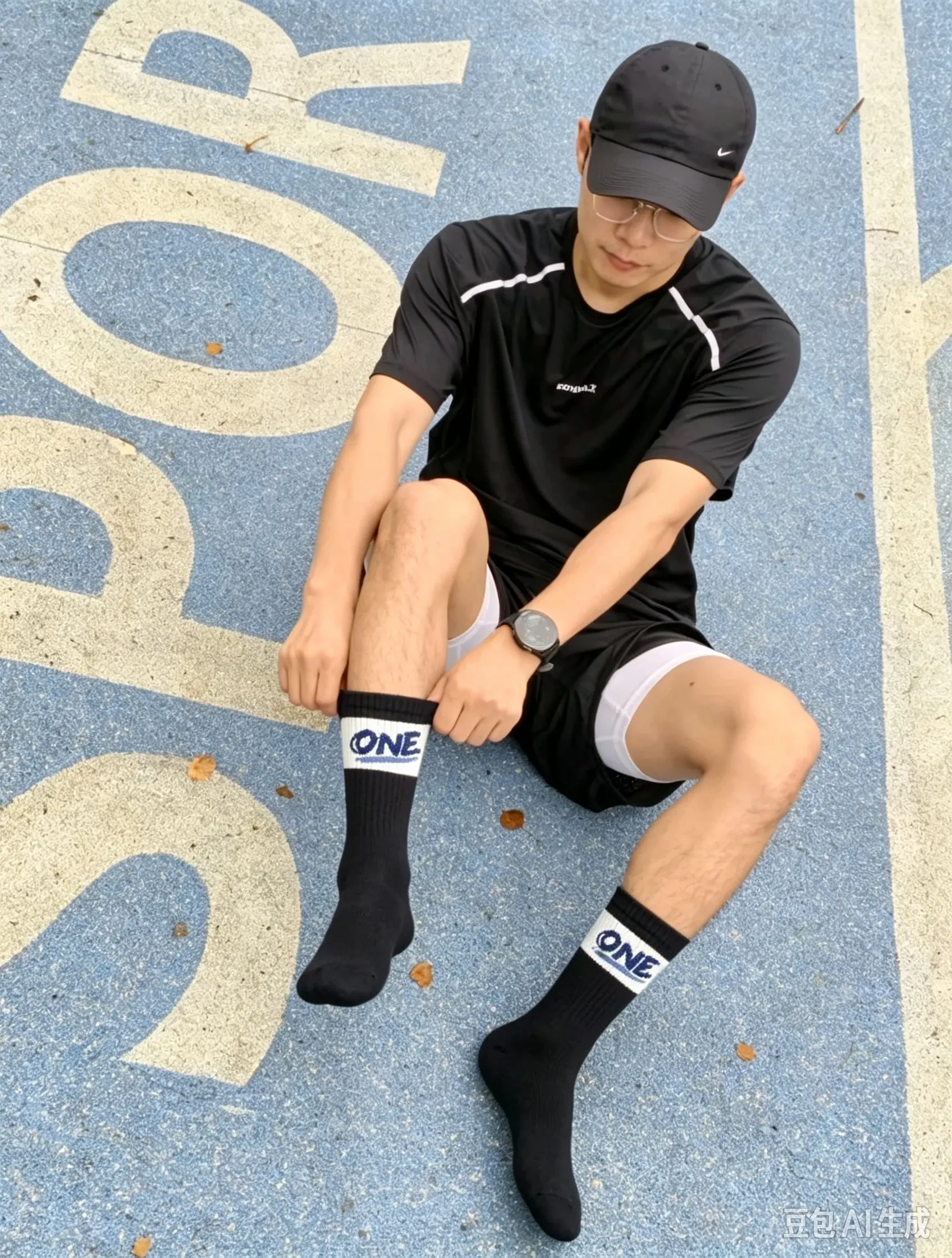 Four pairs of stylish outdoor sports socks. These sporty yet casual mid-calf socks are inspired by street fashion and are perfect for wearing on vacation or at parties. The mid-calf length makes them a versatile piece that can be paired with shorts