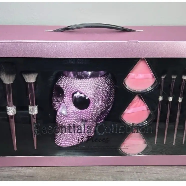 13-Piece Bling Out Makeup Brushes Set for Perfect Application
