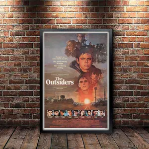 The Outsiders 1983 Poster Without Frame – Retro Youth Drama Movie Print for Room Decor
