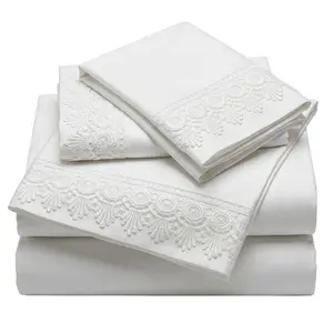 Alejandra Soft Cotton Embroidered Sheet Set - USA