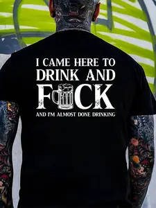 I Came Here To Drink And Fck Hoodie & T Shirt, Funny Drinking Tee | Sarcastic Bar Hoodie | Adult Humor Sweatshirt
