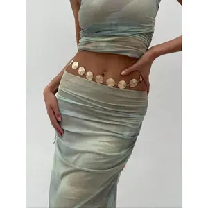 Women's Vintage Shell Decorated Boho Adjustable Waist Chain Fashion Body Jewelry Accessories for Women Girls Beach Party Vacation