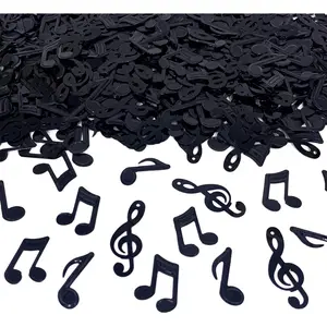 Musical Notes Black Musical Clef Cutout for Music Party Reception Birthday Wedding Engagement Baby Shower Party Decoration Supplies 3 Styles