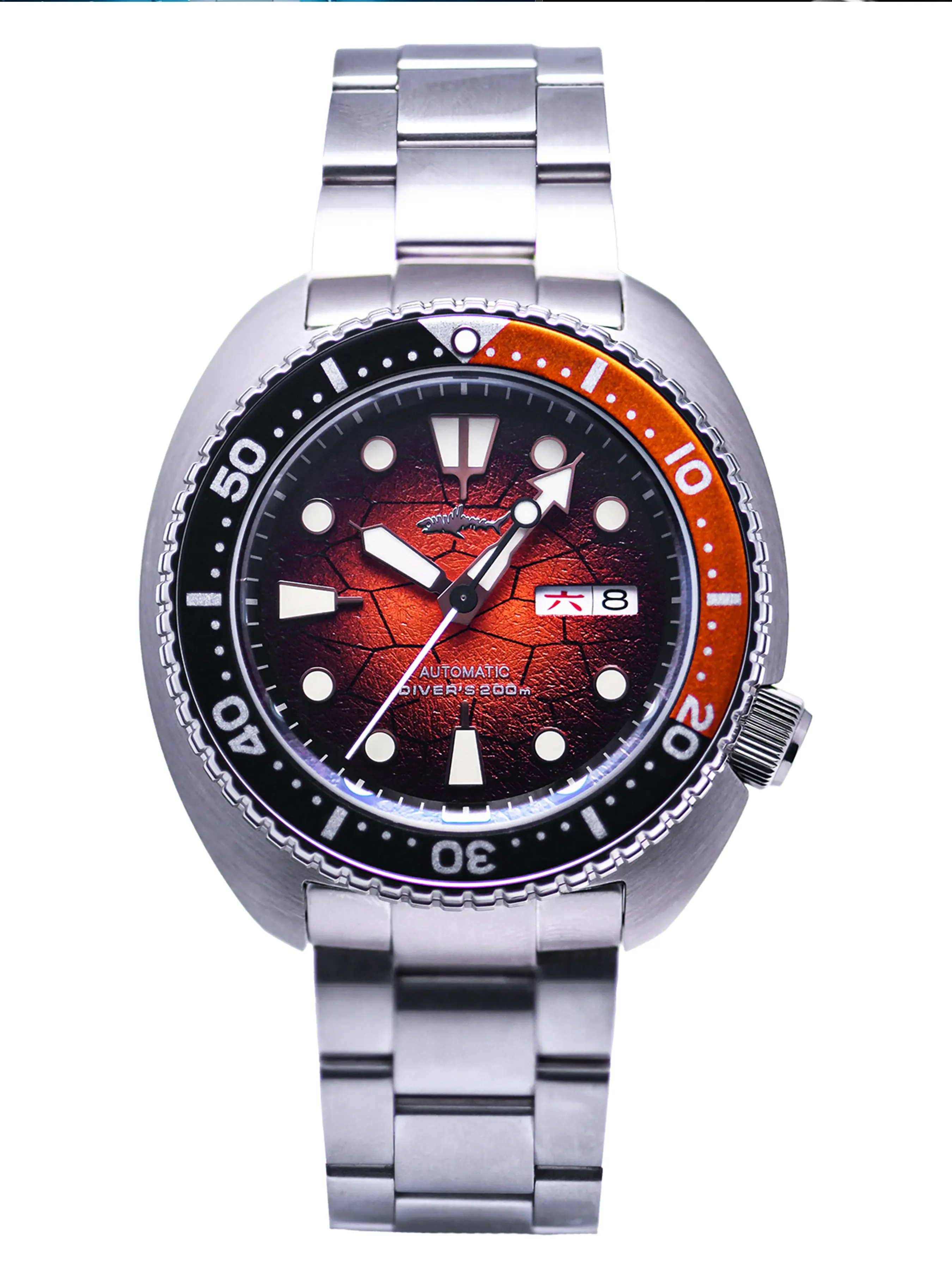 HEIMDALLR Men's Automatic Diver Watch, Stainless Steel Analog Waterproof Wrist Watch with Sapphire Crystal, 200M Resistance & Luminous Hands, Analog Watches