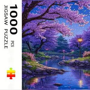 1000 Piece Landscape Theme Puzzle, Jigsaw Puzzles, Large Adult Family Interactive Toy, DIY Home Decor Brain Challenge, Holiday Scene, Perfect Gift
