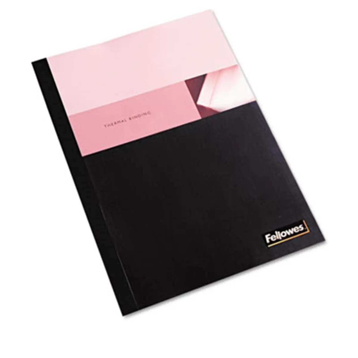 Fellowes 5257001 Thermal Binding System Binding Covers - 1" Capacity, 11-1/8 x 9-3/4 Size, Clear/Black Color, 10/Pack, Binding Cover