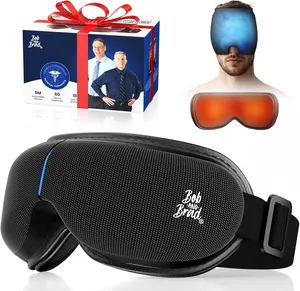 Bob and Brad EyeOasis 3 Elite Smart Eye Massager with Heat and Cooling, Quiet Eye Machine with White Noise & Music for Improve Sleep, 3-Level Compression & 2-Level Heat for Dry Eyes Strain Relief, Idea Gift