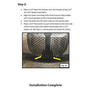 2023+ BMW iX Removable Front License Plate